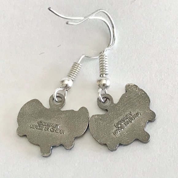 Vintage Disney Lilo & Stitch Earrings Disneyana Aulani Ohana Hawaii Charm - Picture 4 of 7